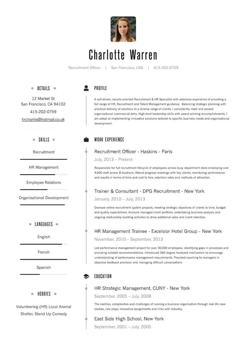 New York resume template